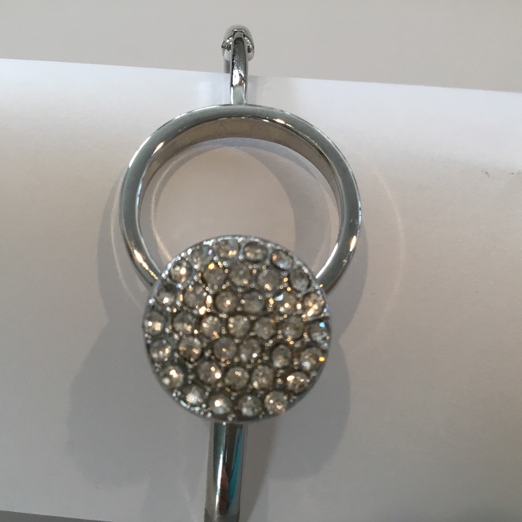Crystal Bracelet Silver Metal Nwt